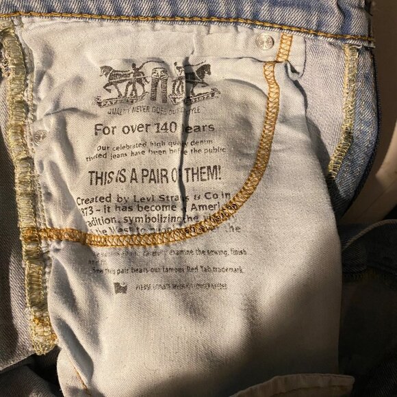 Levi's Red Tag 511 Men's Slim Fit Cotton Blend Blue Medium Wash Jeans Size 32x32 - Picture 6 of 7